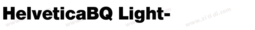HelveticaBQ Light字体转换